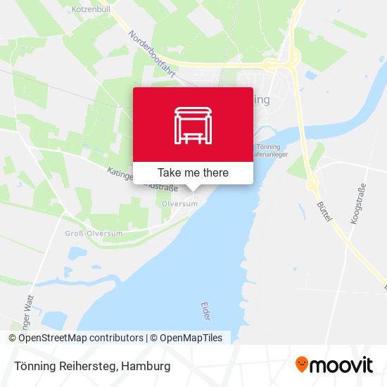 Tönning Reihersteg map