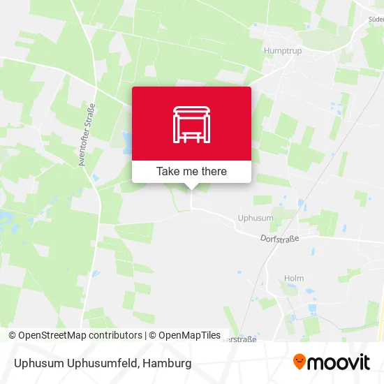 Карта Uphusum Uphusumfeld