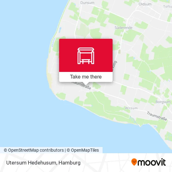 Карта Utersum Hedehusum