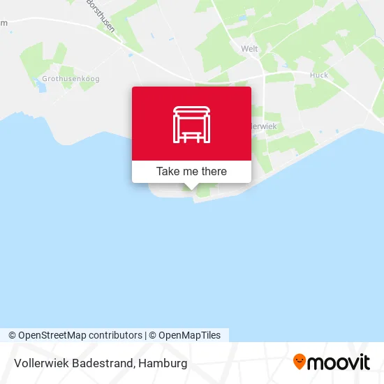 Карта Vollerwiek Badestrand