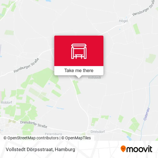 Карта Vollstedt Dörpsstraat