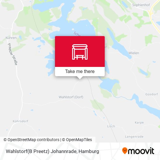 Wahlstorf(B Preetz) Johannrade map