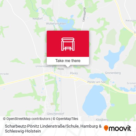 Карта Scharbeutz-Pönitz Lindenstraße / Schule