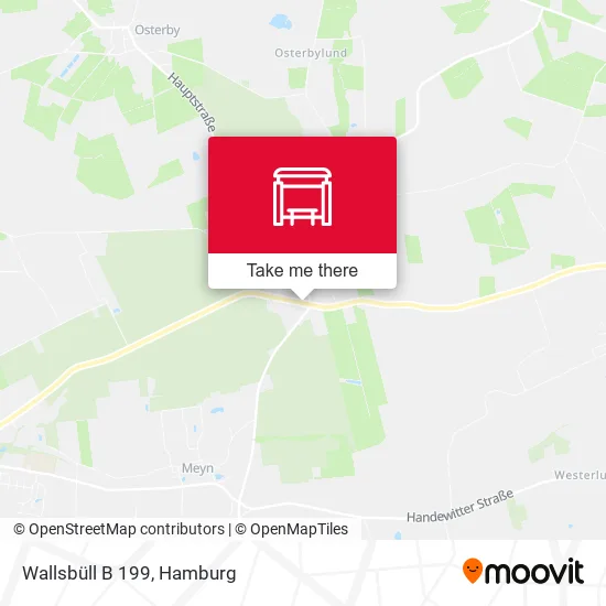 Wallsbüll B 199 map