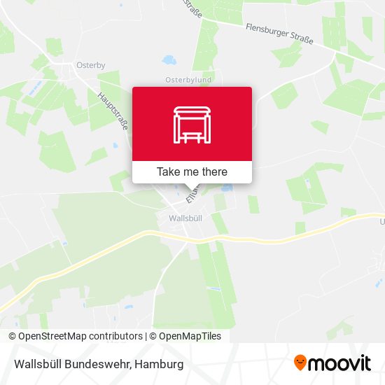 Wallsbüll Bundeswehr map