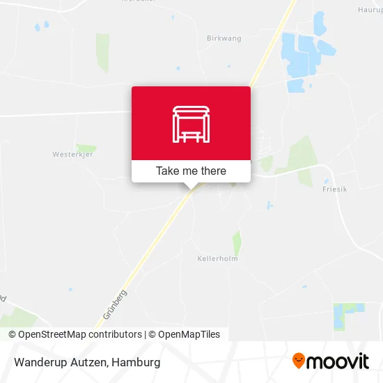 Карта Wanderup Autzen