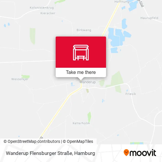Карта Wanderup Flensburger Straße