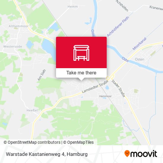Warstade Kastanienweg 4 map