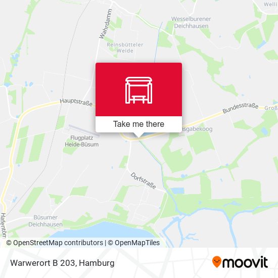 Warwerort B 203 map