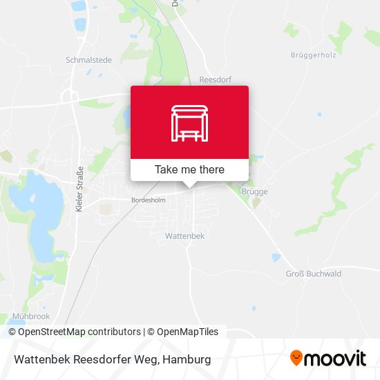 Wattenbek Reesdorfer Weg map