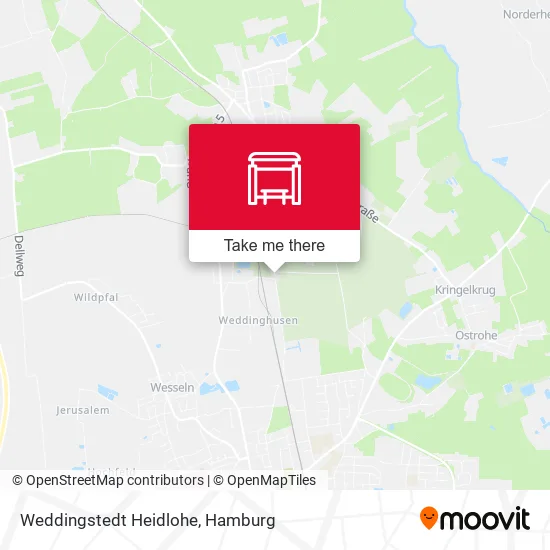 Карта Weddingstedt Heidlohe