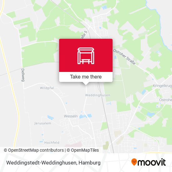 Weddingstedt-Weddinghusen map