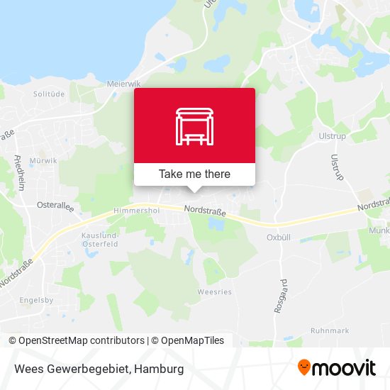 Wees Gewerbegebiet map