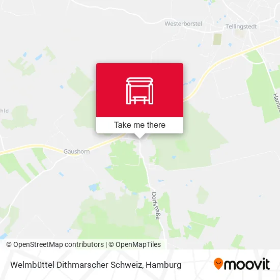 Карта Welmbüttel Dithmarscher Schweiz