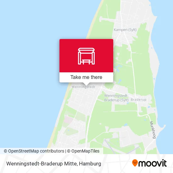 Карта Wenningstedt-Braderup Mitte