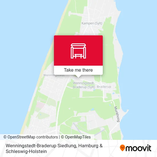 Карта Wenningstedt-Braderup Siedlung