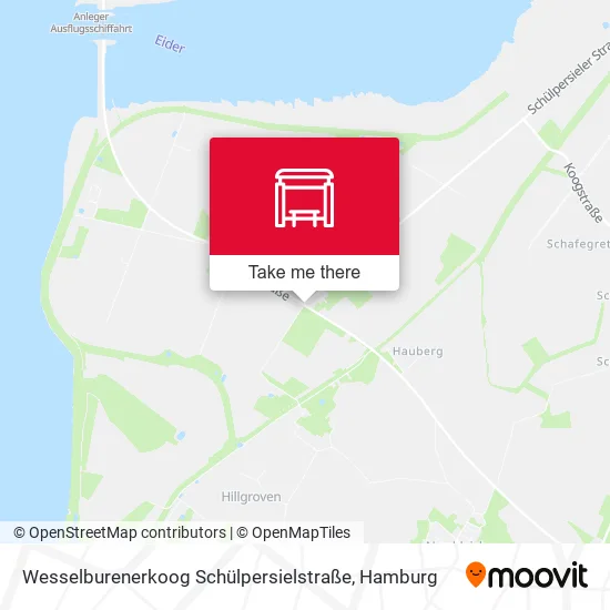 Карта Wesselburenerkoog Schülpersielstraße