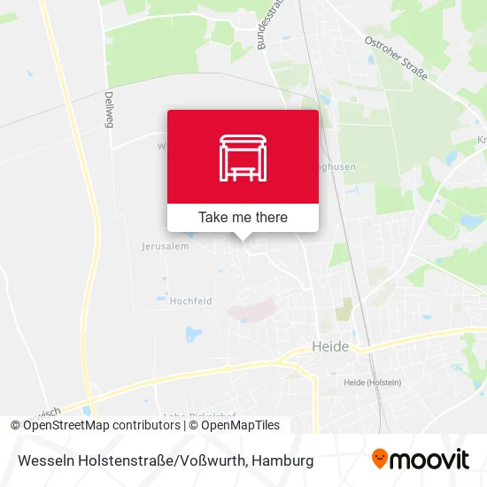 Карта Wesseln Holstenstraße/Voßwurth