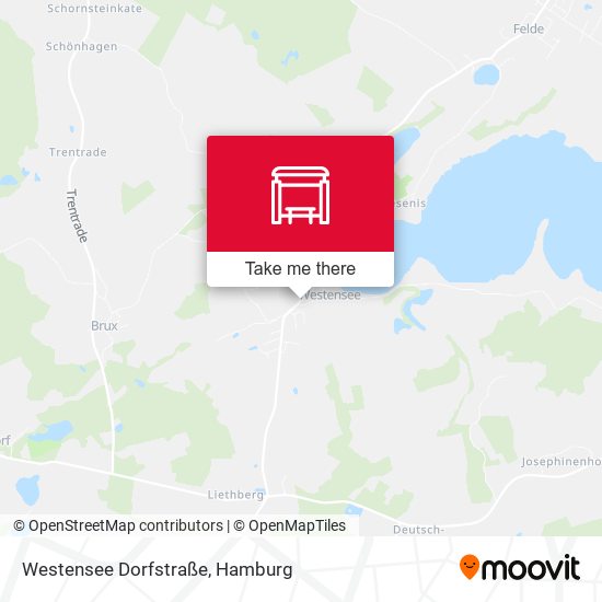 Westensee Dorfstraße map
