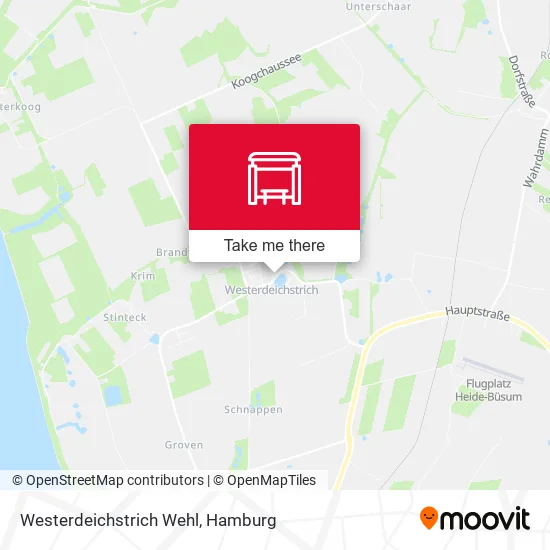 Карта Westerdeichstrich Wehl
