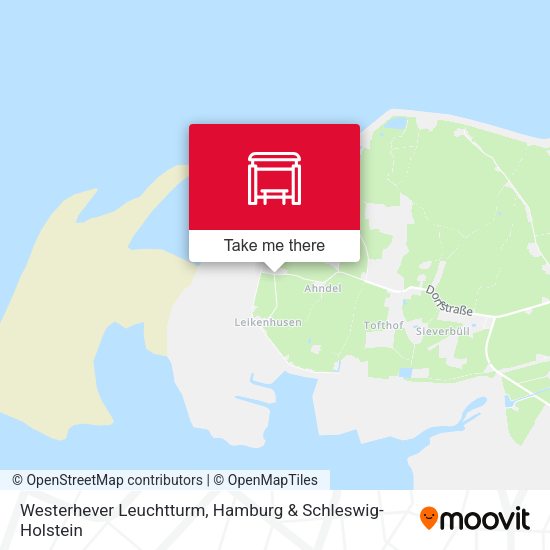 Westerhever Leuchtturm map