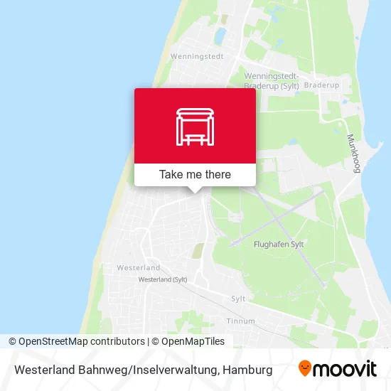 Карта Westerland Bahnweg / Inselverwaltung