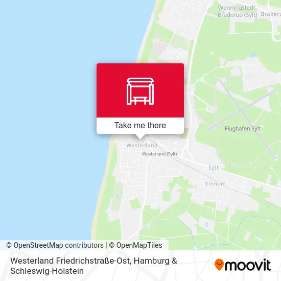 Westerland Friedrichstraße-Ost map
