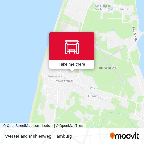 Westerland Mühlenweg map