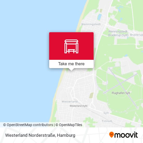 Westerland Norderstraße map