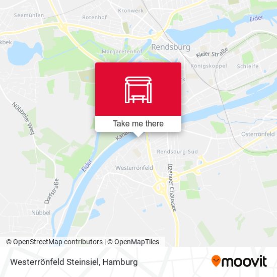 Westerrönfeld Steinsiel map