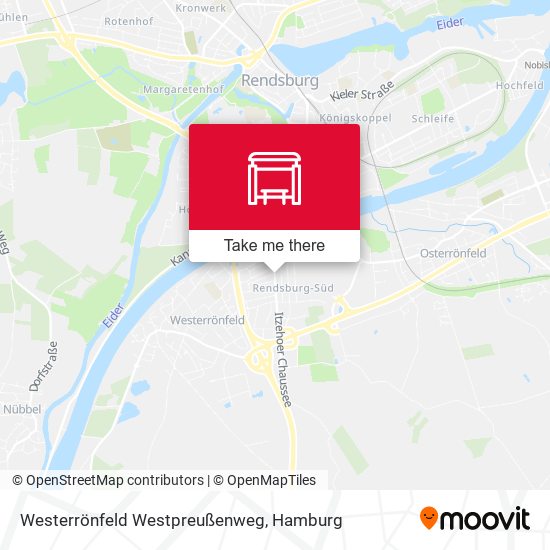 Westerrönfeld Westpreußenweg map