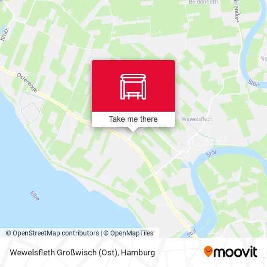 Карта Wewelsfleth Großwisch (Ost)