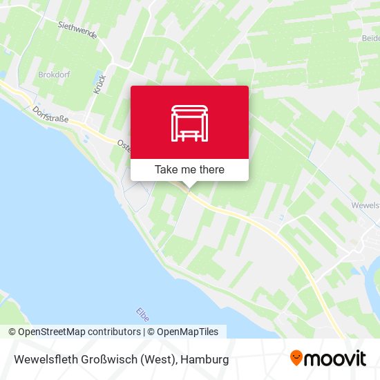 Wewelsfleth Großwisch (West) map