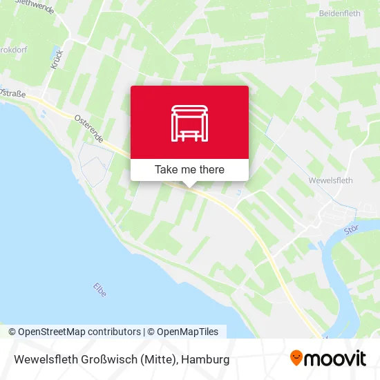 Карта Wewelsfleth Großwisch (Mitte)
