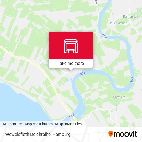 Карта Wewelsfleth Deichreihe