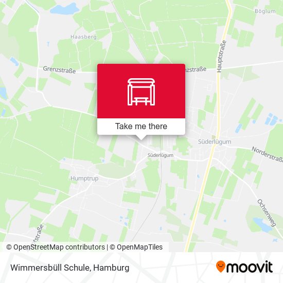 Wimmersbüll Schule map