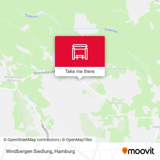 Карта Windbergen Siedlung