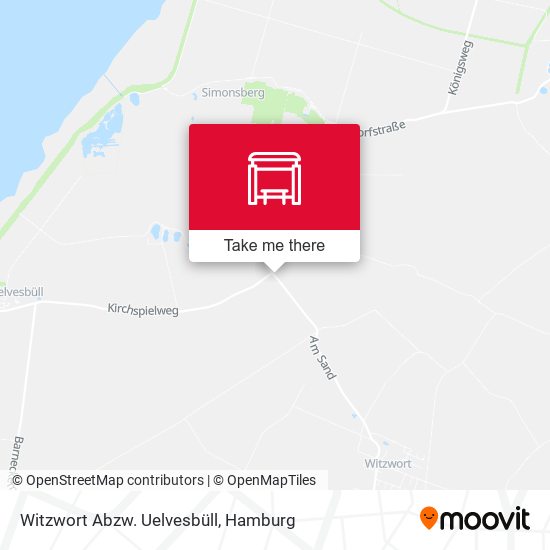 Witzwort Abzw. Uelvesbüll map