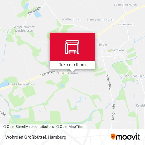 Wöhrden Großbüttel map