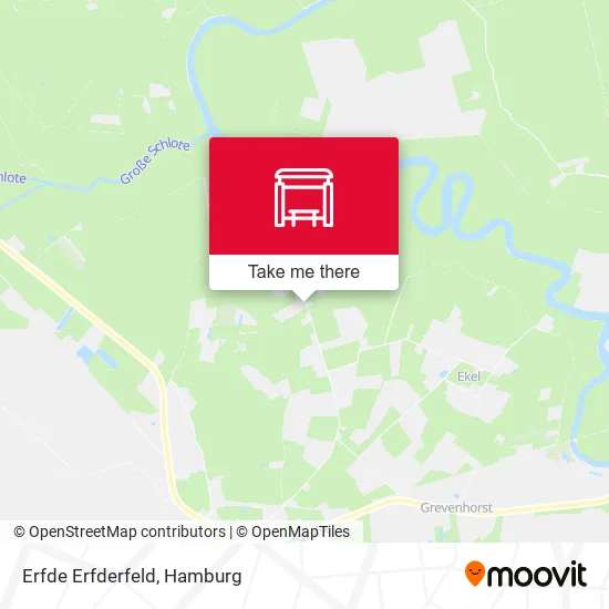 Карта Erfde Erfderfeld