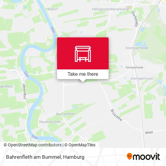 Карта Bahrenfleth am Bummel