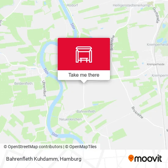 Карта Bahrenfleth Kuhdamm