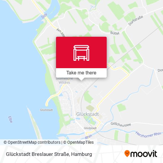 Glückstadt Breslauer Straße map