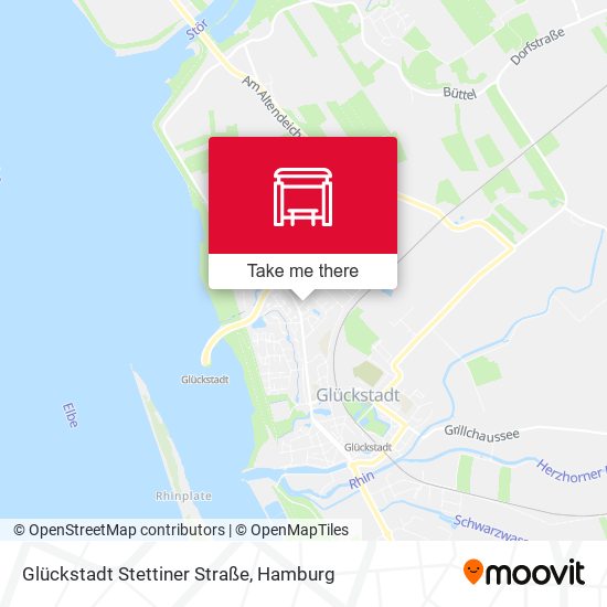 Glückstadt Stettiner Straße map