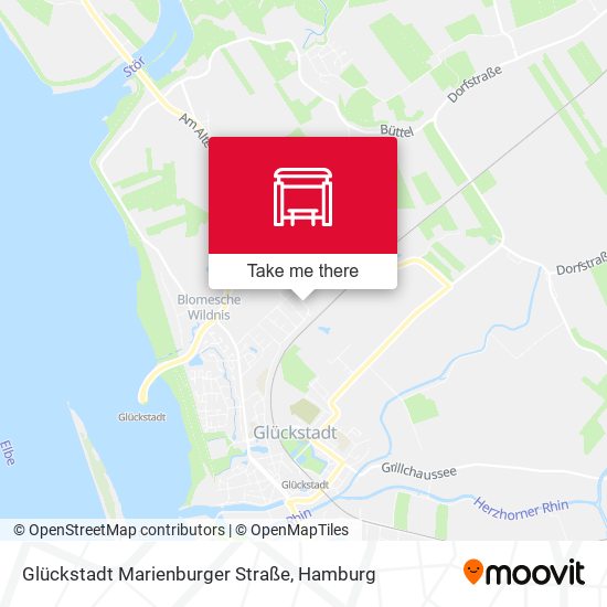 Glückstadt Marienburger Straße map