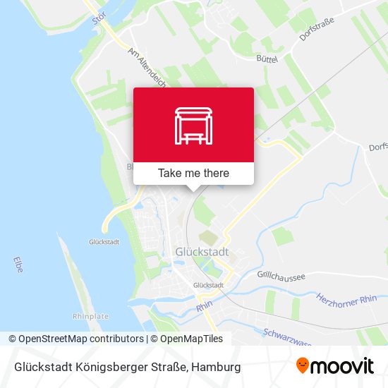 Glückstadt Königsberger Straße map