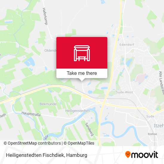 Heiligenstedten Fischdiek map
