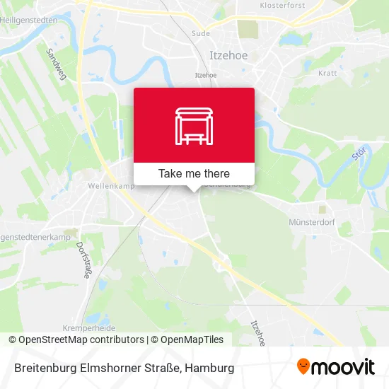 Карта Breitenburg Elmshorner Straße