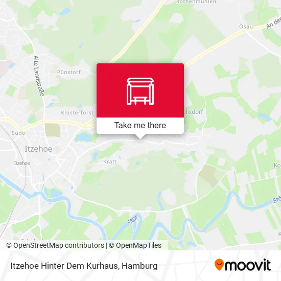 Карта Itzehoe Hinter Dem Kurhaus