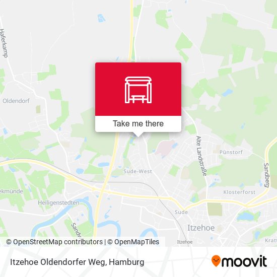 Itzehoe Oldendorfer Weg map